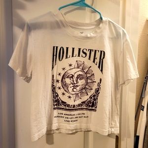 HOLLISTER white crop top